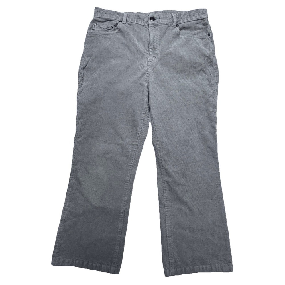 Lauren Jeans Co Ralph Lauren Corduroy Pants Womens‎ 10 Gray Straight Leg